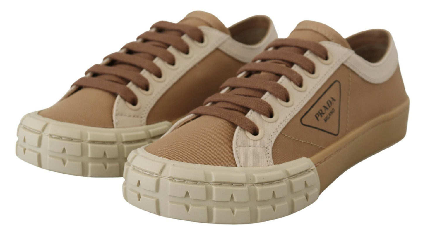 Elegant Bicol Gabardine Sneakers