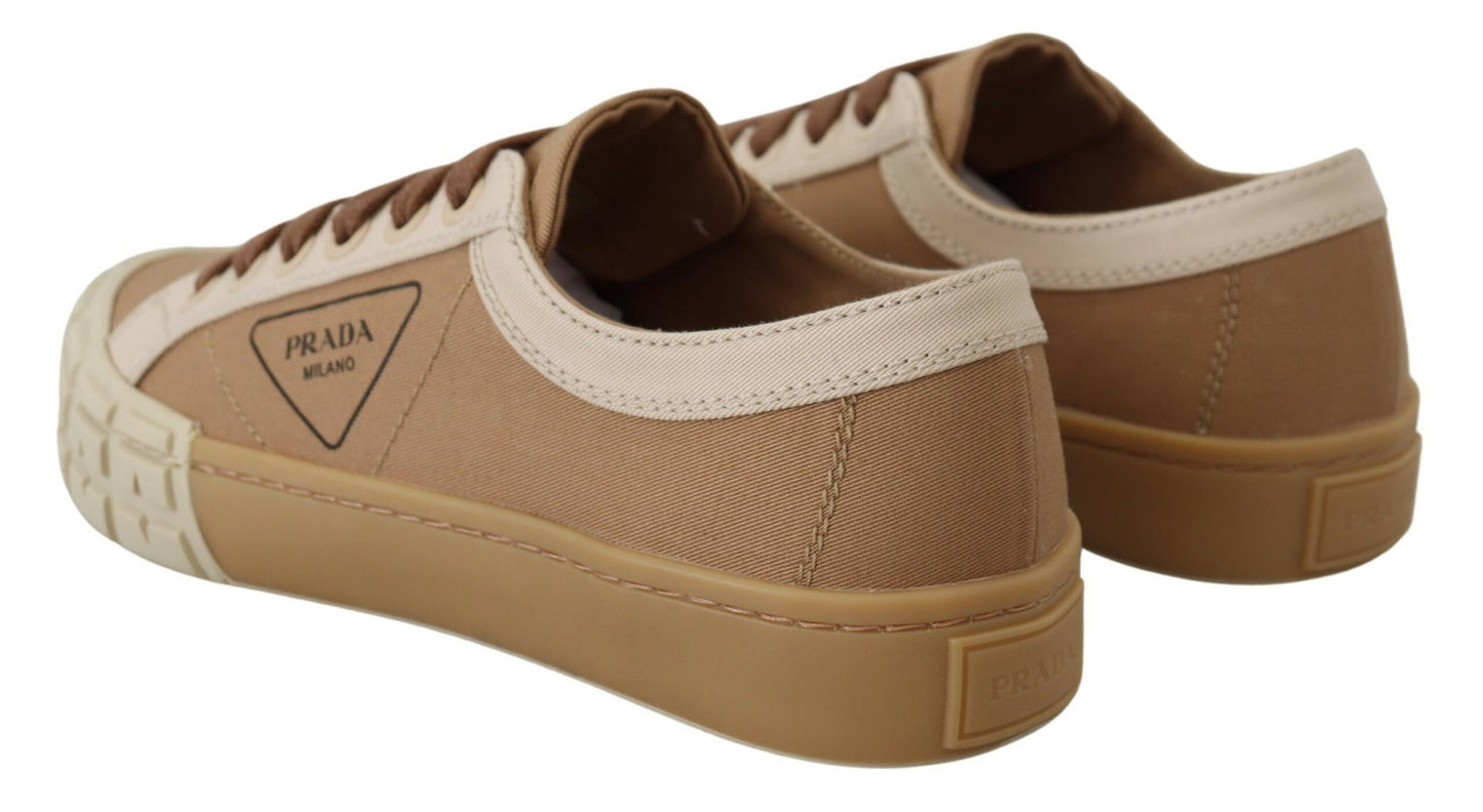 Elegant Bicol Gabardine Sneakers