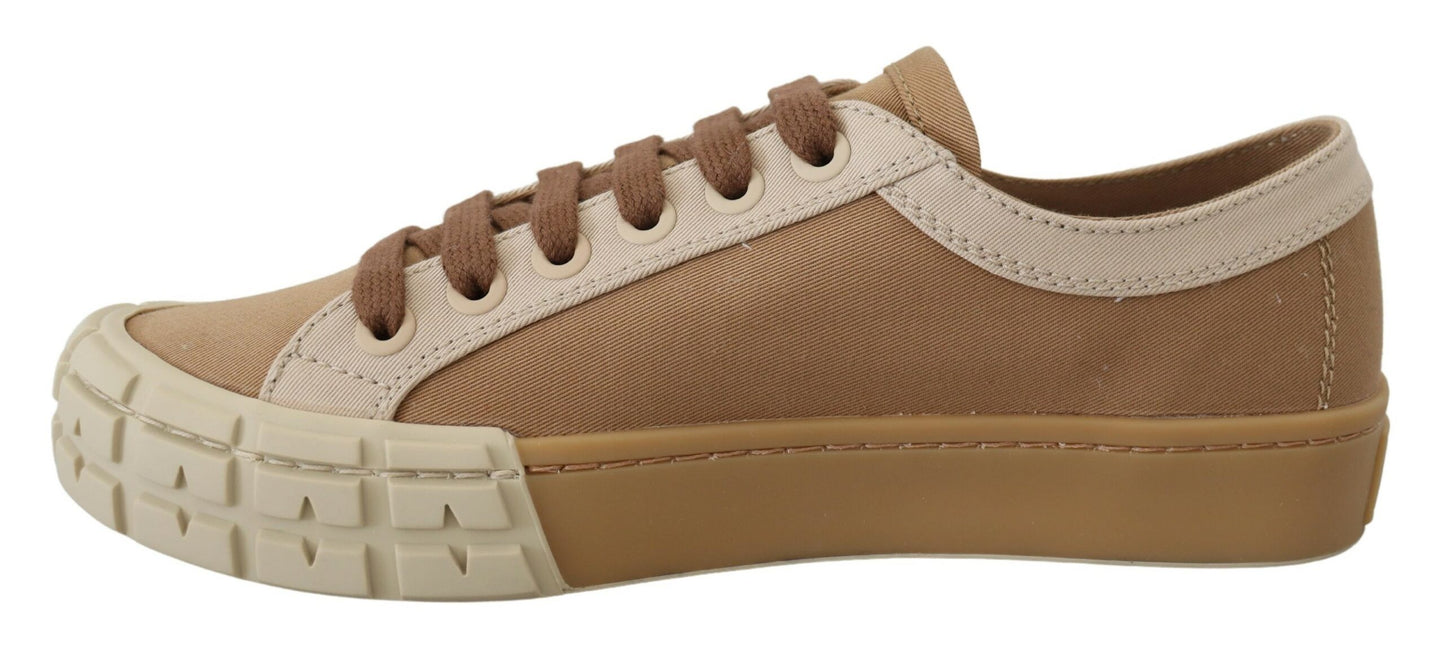 Elegant Bicol Gabardine Sneakers