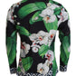 Multicolor Floral Slim Gold Formal Shirt
