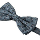 Elegant Silk Blue Bow Tie
