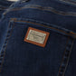 Elegant Blue Washed Denim Pants