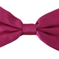 Elegant Pink Silk Bow Tie