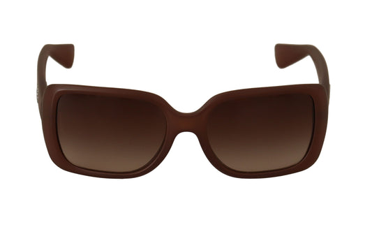 Chic Rectangular Brown Gradient Sunglasses