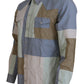Multicolor Cotton Patchwork Slim Shirt