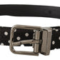 Chic Polka Dot Leather Belt