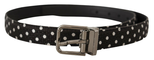 Chic Polka Dot Leather Belt