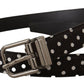 Chic Polka Dot Leather Belt