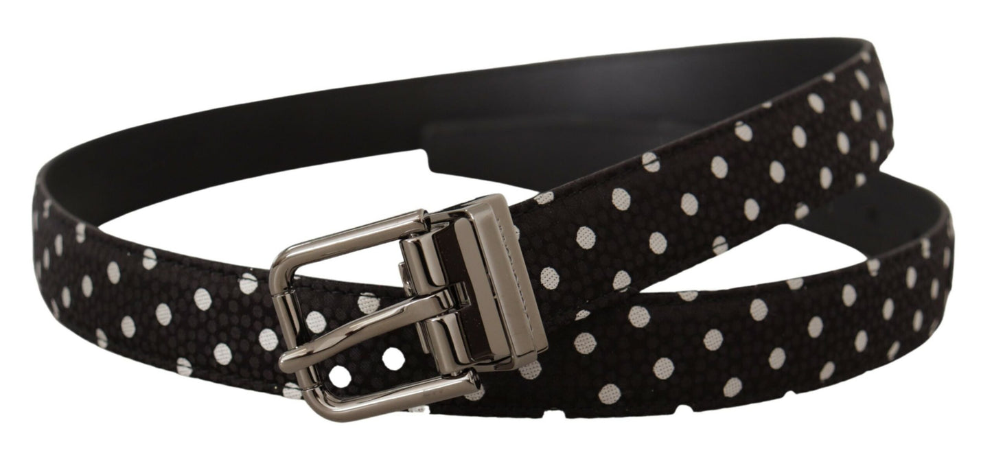 Chic Polka Dot Leather Belt