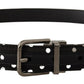 Chic Polka Dot Leather Belt