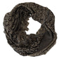 Gray Logo Knit Neck Wrap Shawl Scarf