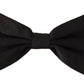 Elegant Silk Black Bow Tie