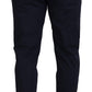 Blue Cotton Chino Formal Pants