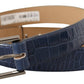 Elegant Genuine Crocodile Leather Belt