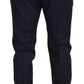 Blue Wool Chino Formal Pants