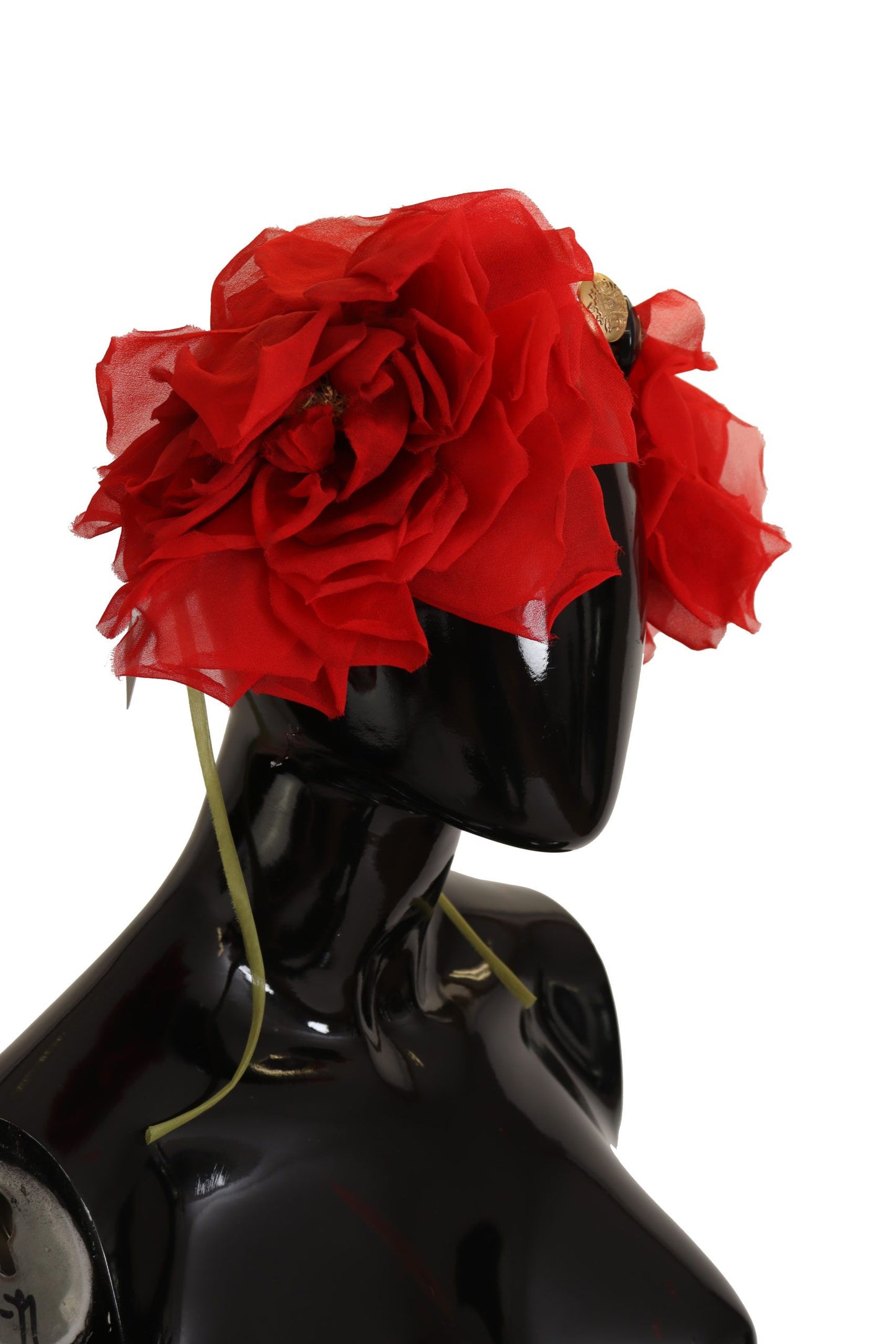 Elegant Silk Roses Applique Headband