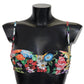 Multicolor Floral Print Swimwear Bikini Tops