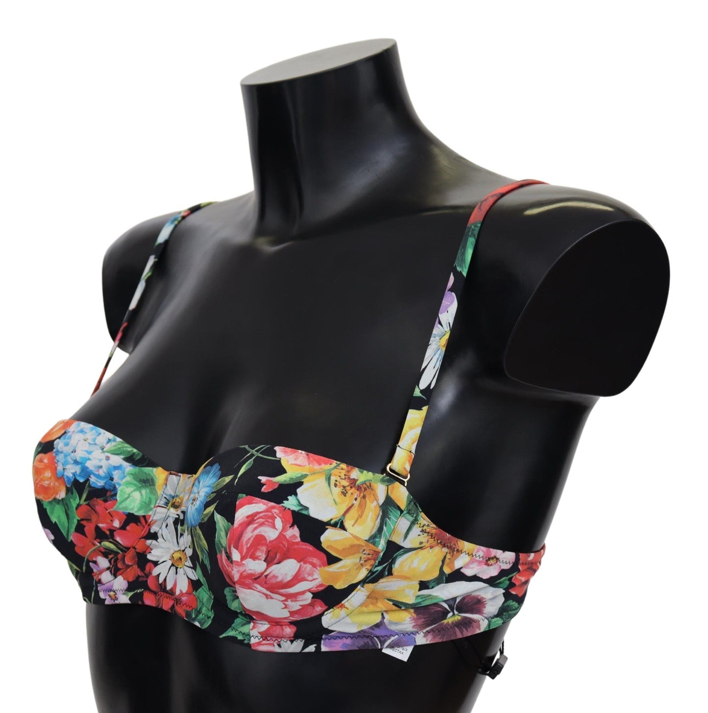 Multicolor Floral Print Swimwear Bikini Tops