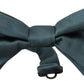 Elegant Green Silk Bow Tie