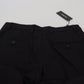 Black Cotton Chino Formal Pants