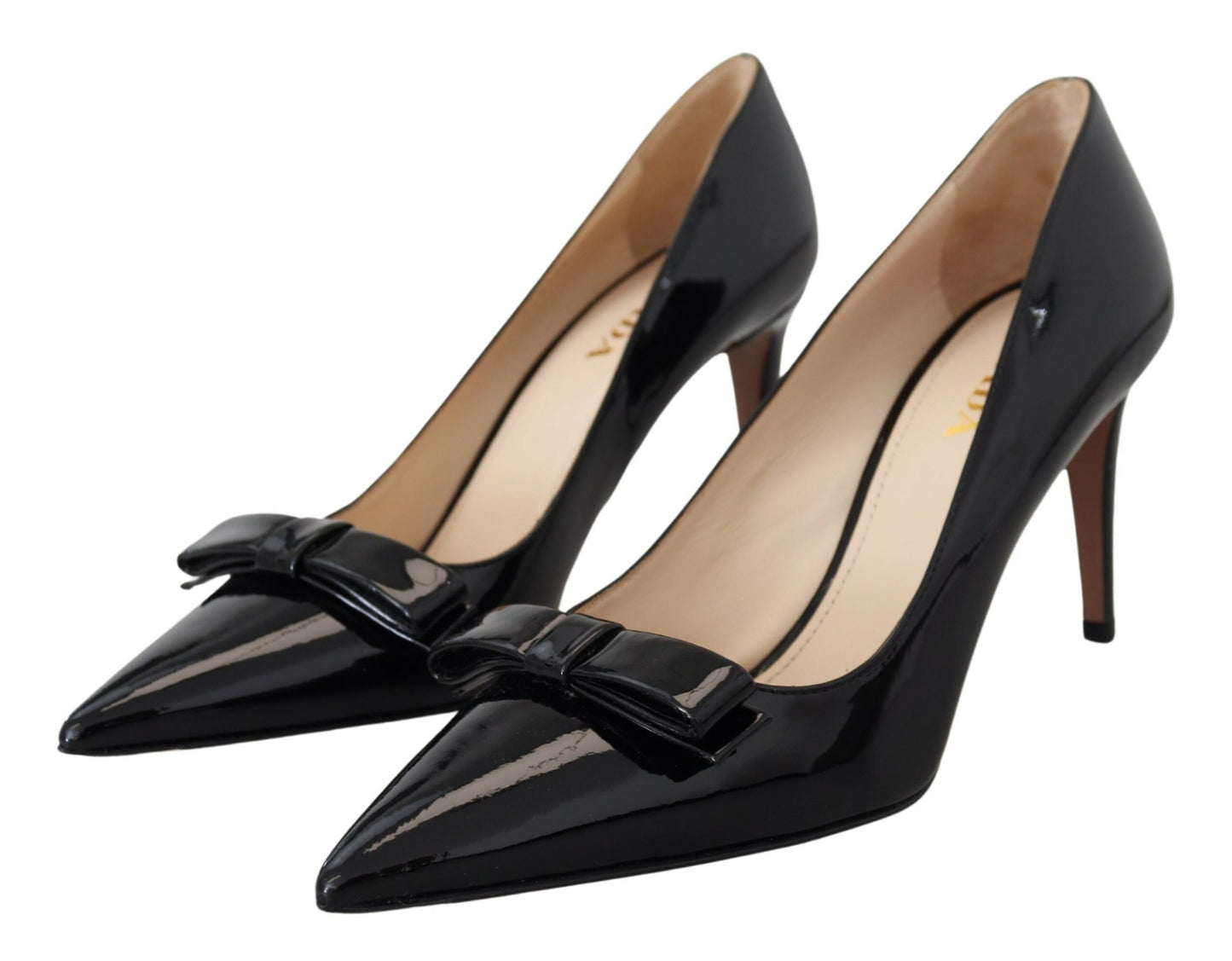 Elegant Patent Black Leather Pumps