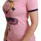 Pink YEAR OF THE PIG Top Cotton T-shirt