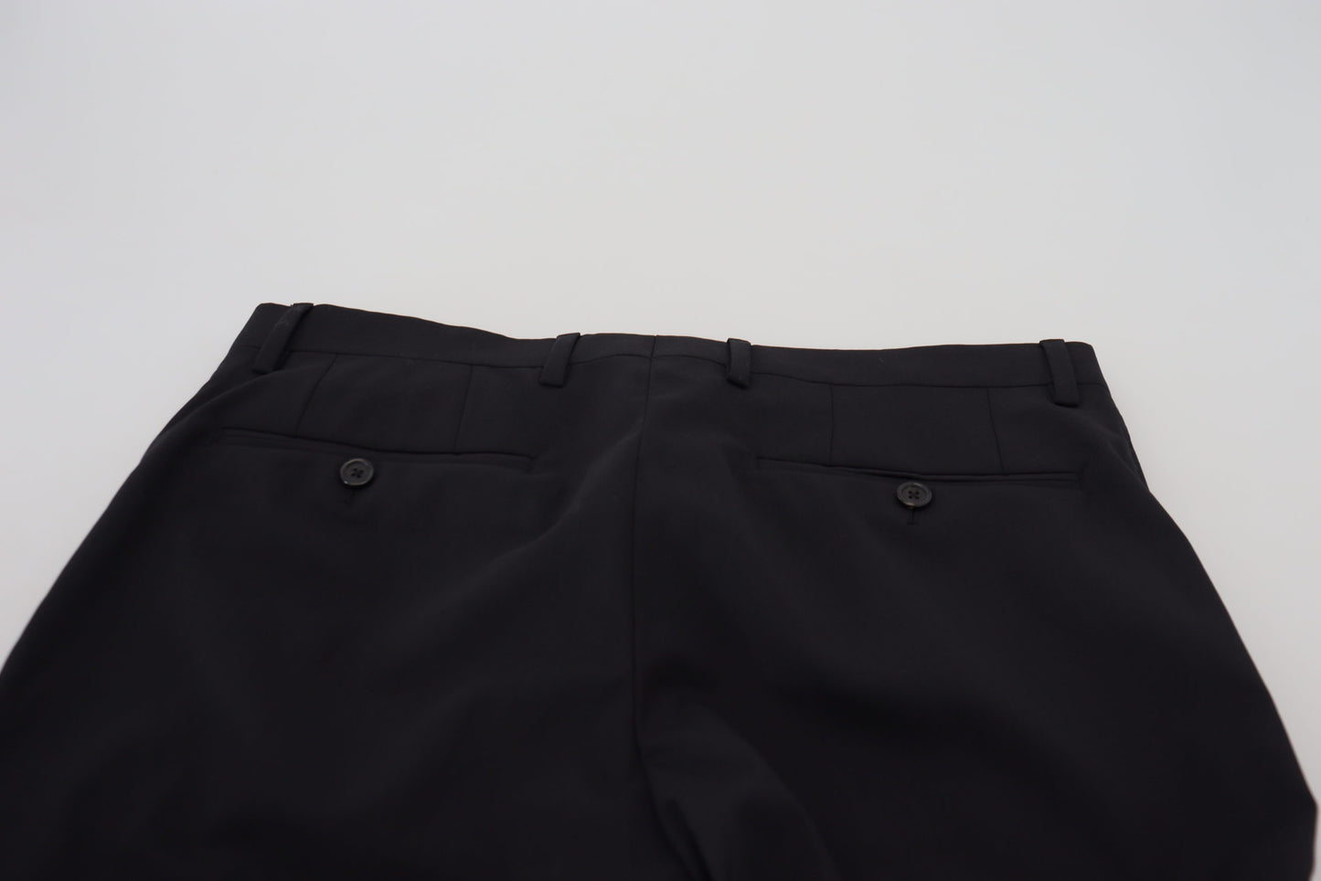 Black Wool Chino Formal Pants