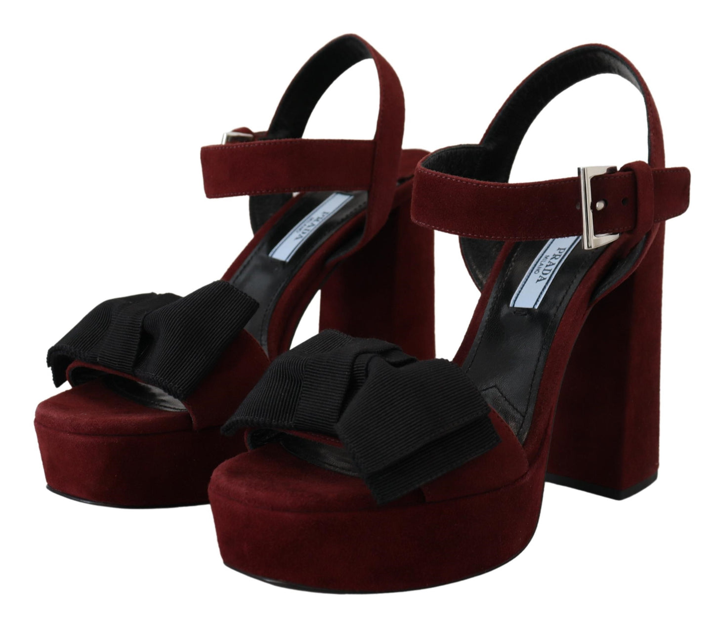 Maroon Suede Ankle Strap Sandals Luxury Footwear