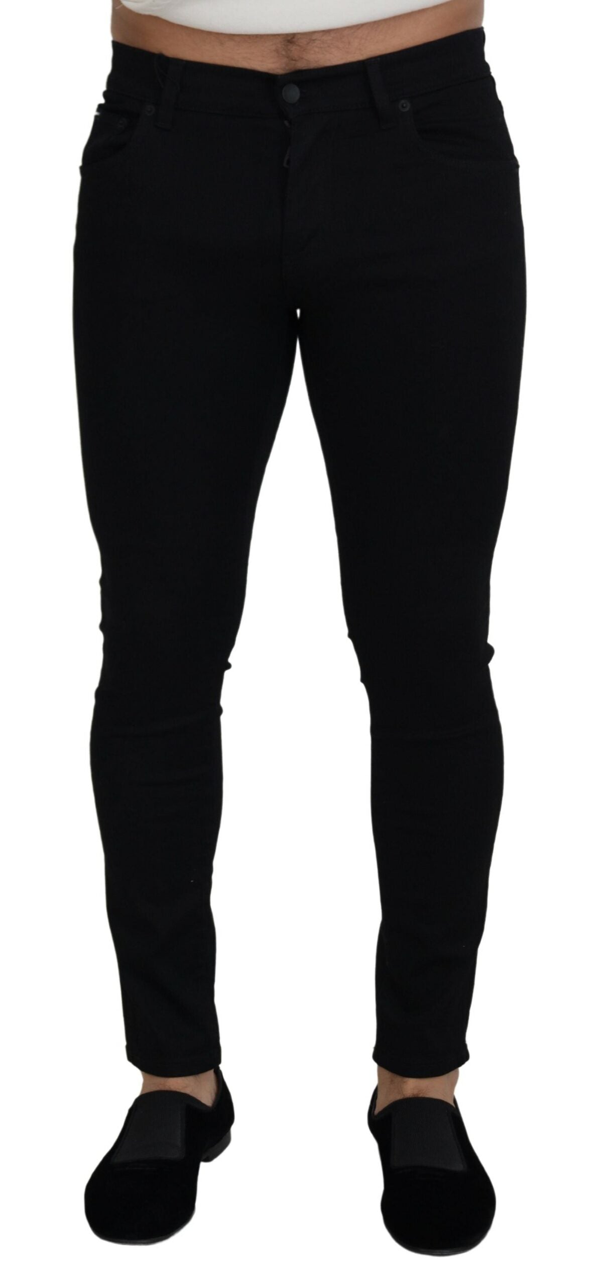 Chic Black Denim Pants - Exquisite Craftsmanship