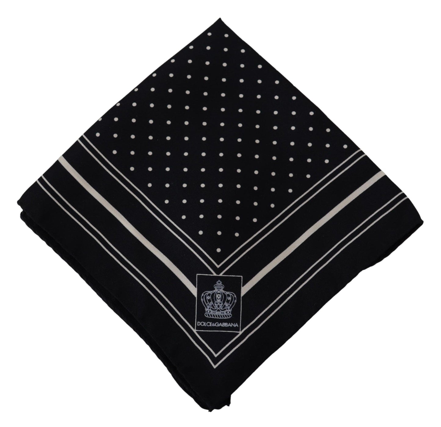 Elegant Silk Dot Print Pocket Square