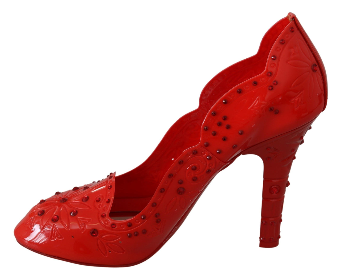 Red Crystal Cinderella Pumps