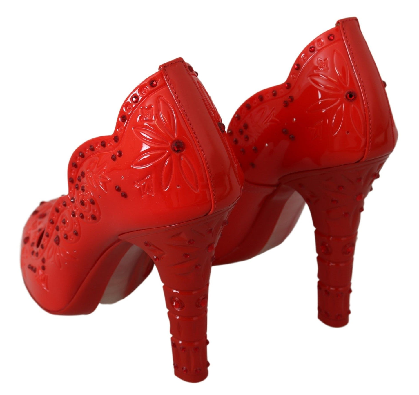 Red Crystal Cinderella Pumps