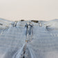 Light Blue Washed Cotton Denim Jeans