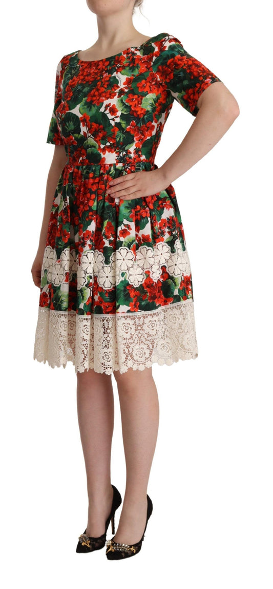 Floral Shift Short Sleeve Dress