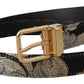 Multicolored Jacquard Leather Belt