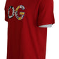 Exclusive Crewneck Logo T-Shirt in Red