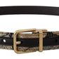 Multicolored Jacquard Leather Belt