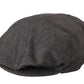 Gray Newsboy Men Capello Cotton Blend Hat