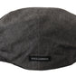 Gray Newsboy Men Capello Cotton Blend Hat