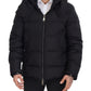 Elegant Quilted Puffer Jacket in Black