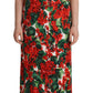Elegant Floral Sheath Long Dress