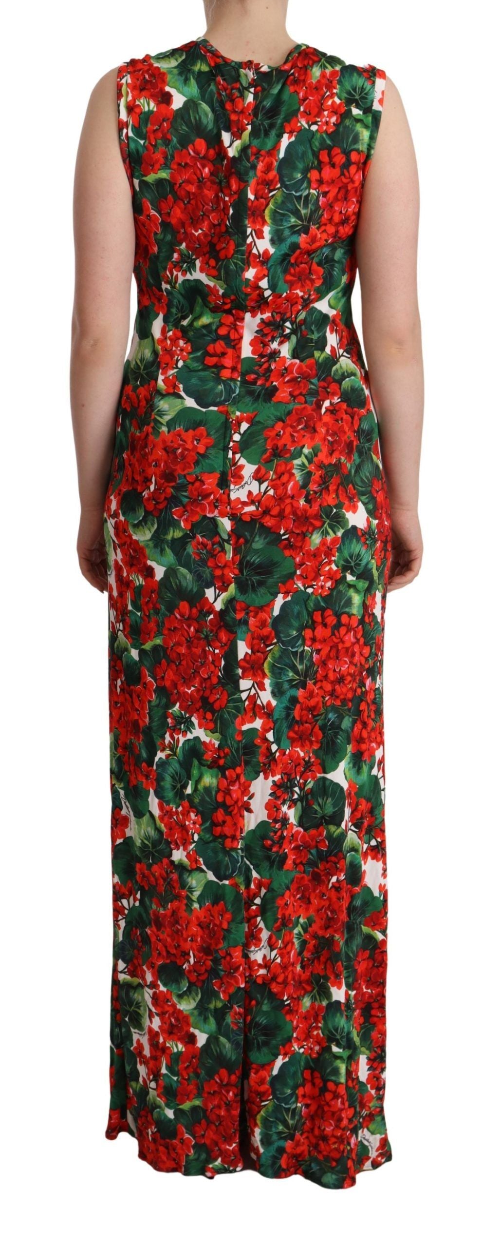 Elegant Floral Sheath Long Dress
