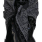 Grey Wool Logo Print Wrap Warmer Shawl Scarf