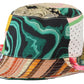 Multicolor Patchwork Bucket Fedora Cap