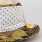 Multicolor Patchwork Bucket Fedora Cap