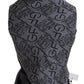 Grey Wool Logo Print Wrap Warmer Shawl Scarf