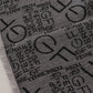 Grey Wool Logo Print Wrap Warmer Shawl Scarf