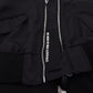 Black Nylon Hooded Full Zip Men Coat Jacket