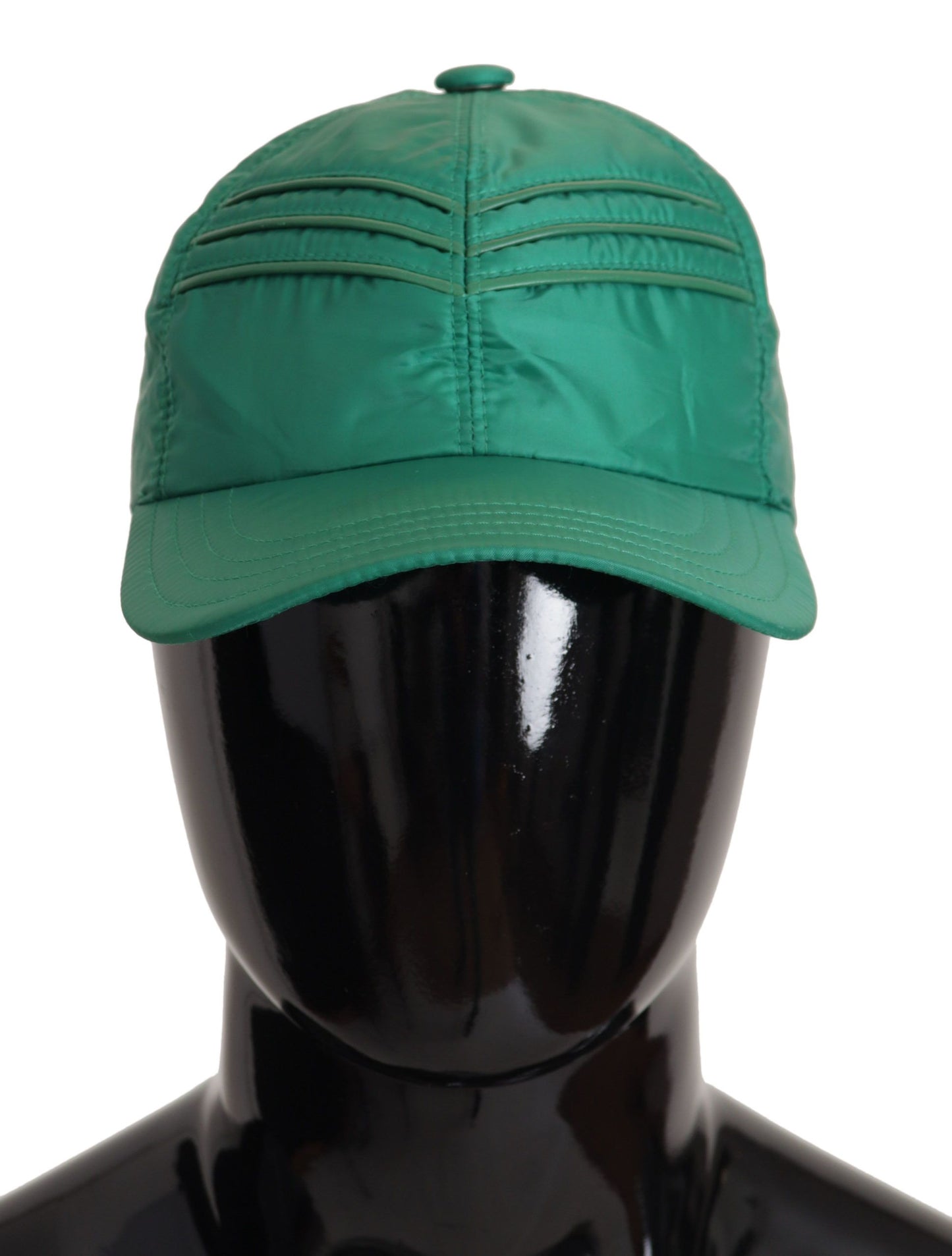 Elegant Green Cotton Baseball Hat