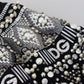Elegant Black Embellished Cotton Sweater